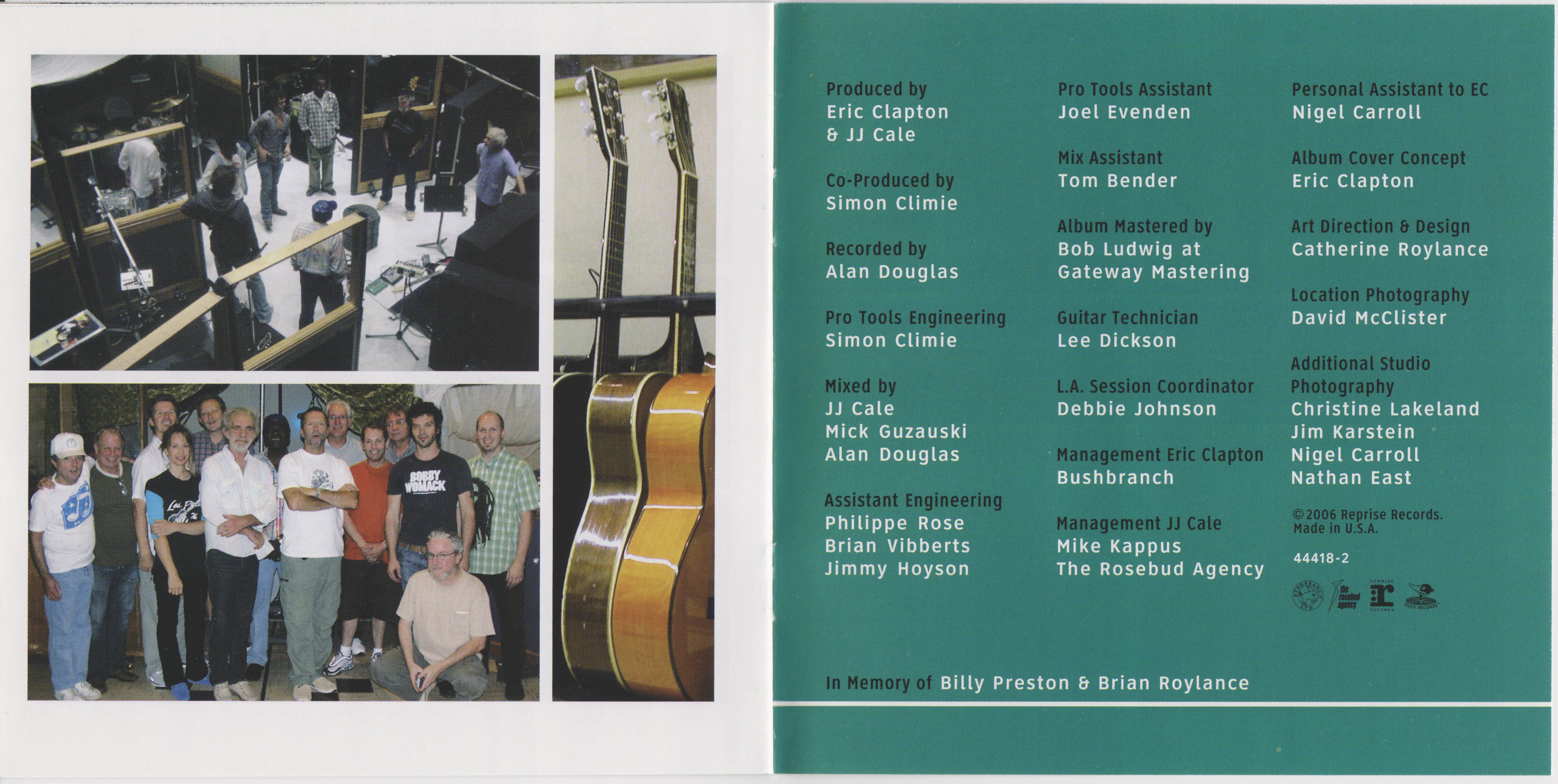 Eric Clapton The Road To Escondido : Booklet 6